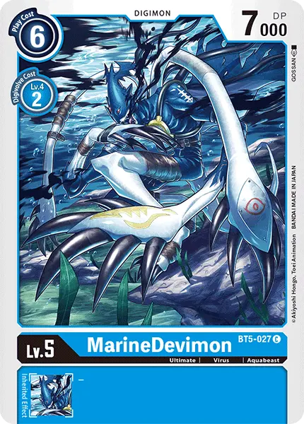 Digimon TCG Card 'BT5-027' 'MarineDevimon'