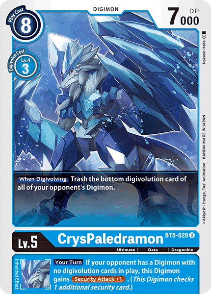 Digimon TCG Card 'BT5-028' 'CrysPaledramon'