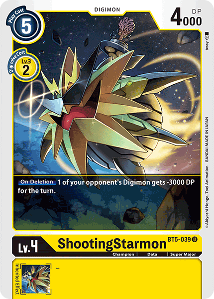 Digimon TCG Card BT5-039 ShootingStarmon