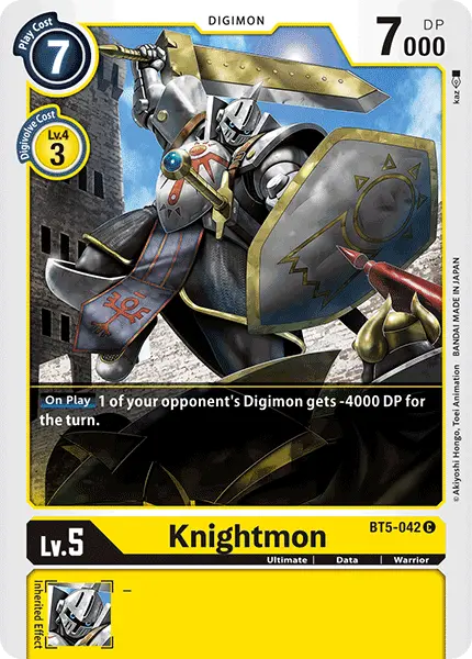 Digimon TCG Card 'BT5-042' 'Knightmon'