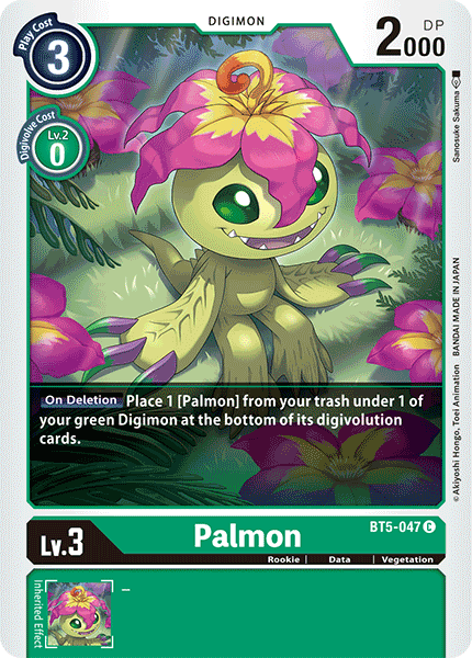 Digimon TCG Card BT5-047 Palmon