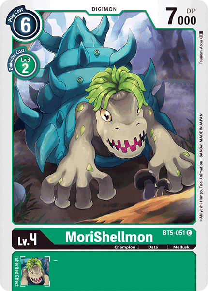 Digimon TCG Card 'BT5-051' 'MoriShellmon'