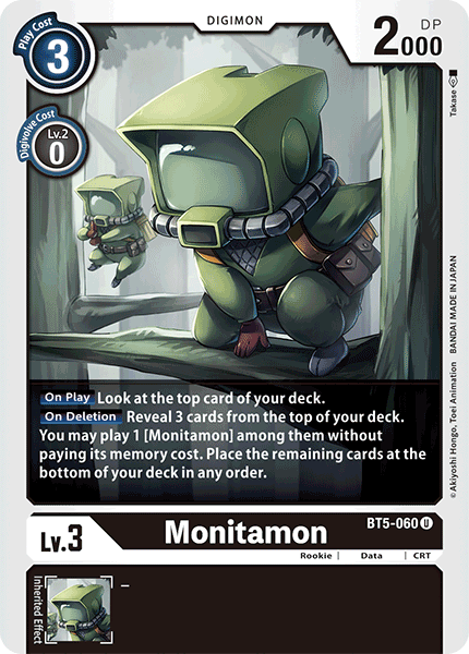 Digimon TCG Card 'BT5-060' 'Monitamon'