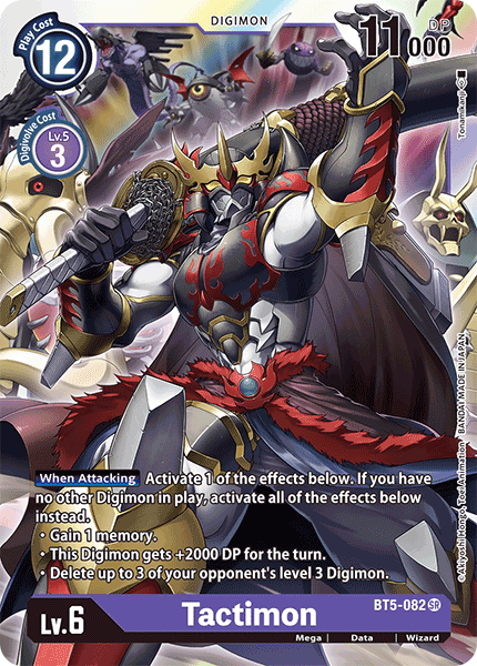 Digimon TCG Card 'BT5-082' 'Tactimon'