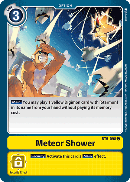 Digimon TCG Card BT5-098 Meteor Shower