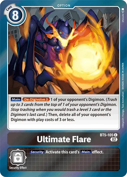 Digimon TCG Card 'BT5-105_P2' 'Ultimate Flare'