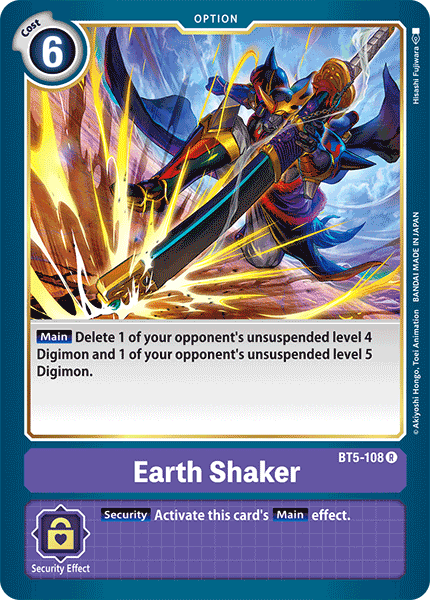 Digimon TCG Card BT5-108 Earth Shaker