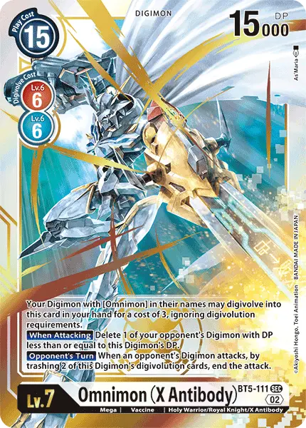 Digimon TCG Card BT5-111_P3 Omnimon X Anti-body