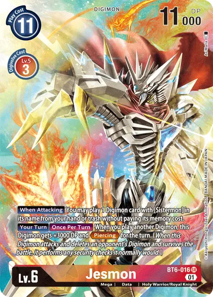 Digimon TCG Card 'BT6-016_P1' 'Jesmon'