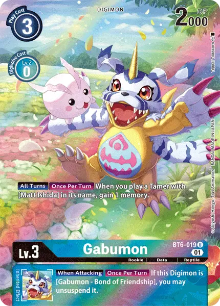 Digimon TCG Card BT6-019_P1 Gabumon