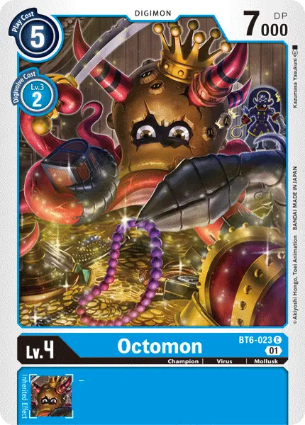 Digimon TCG Card BT6-023 Octomon