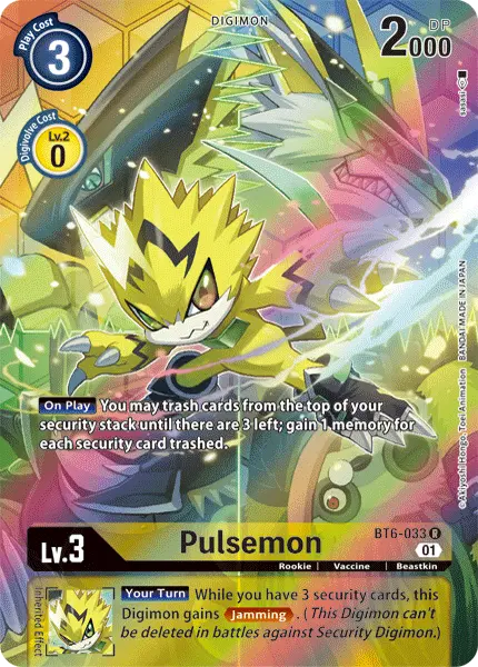 Digimon TCG Card 'BT6-033_P1' 'Pulsemon'