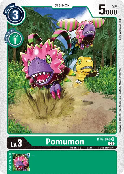 Digimon TCG Card BT6-046 Pomumon