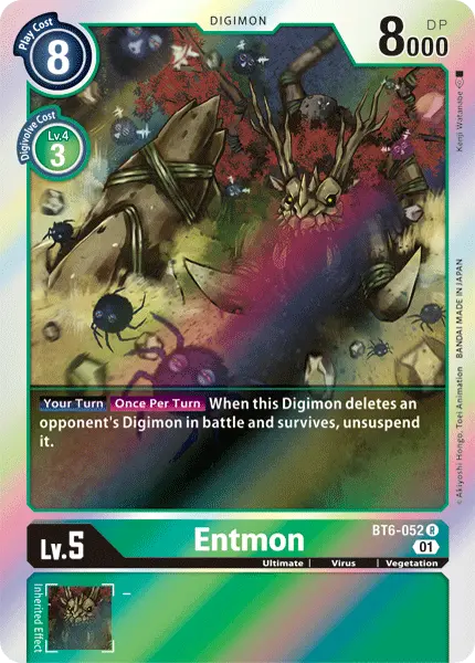 Digimon TCG Card 'BT6-052' 'Entmon'