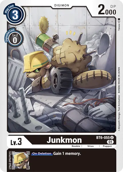 Digimon TCG Card BT6-055 Junkmon