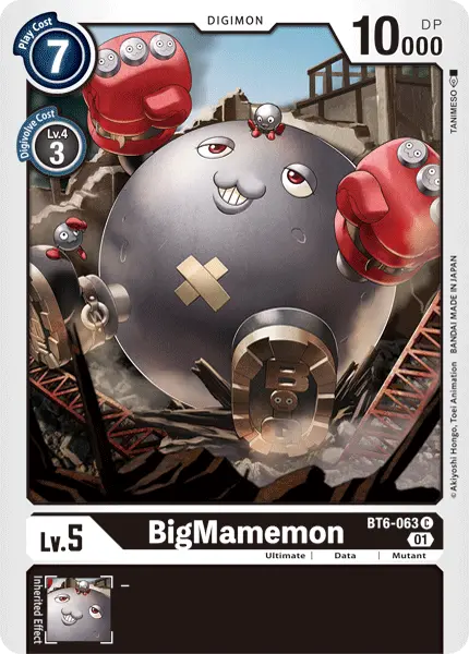 Digimon TCG Card 'BT6-063' 'BigMamemon'