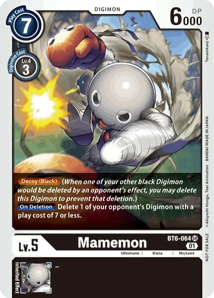 Digimon TCG Card BT6-064 Mamemon