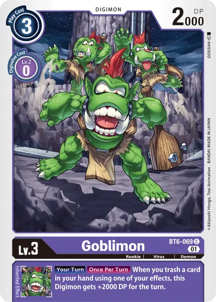 Digimon TCG Card BT6-069 Goblimon