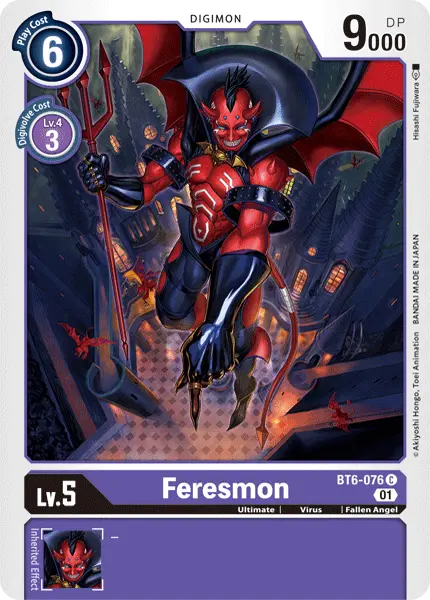 Digimon TCG Card 'BT6-076' 'Feresmon'