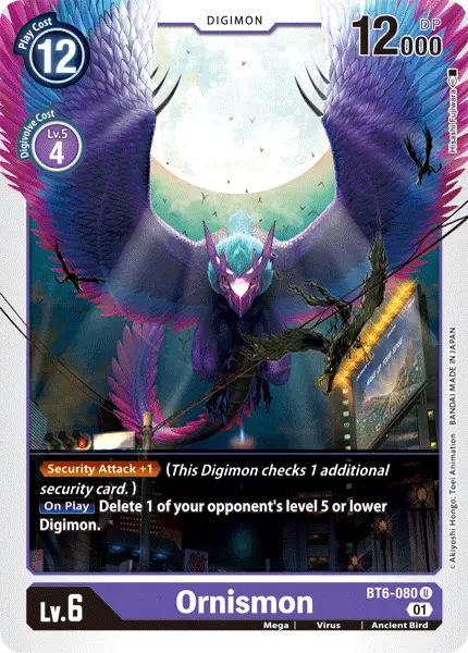 Digimon TCG Card BT6-080 Ornismon