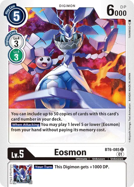 Digimon TCG Card 'BT6-085' 'Eosmon'