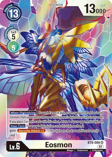 Digimon TCG Card BT6-086 Eosmon