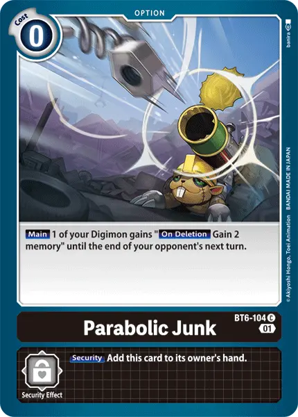 Digimon TCG Card BT6-104 Parabolic Junk