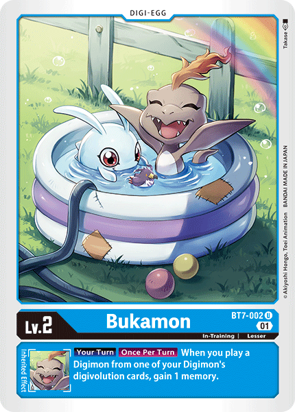 Digimon TCG Card BT7-002 Bukamon