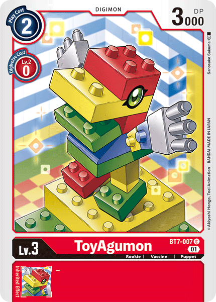 Digimon TCG Card 'BT7-007' 'ToyAgumon'