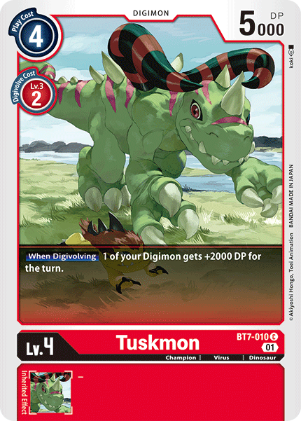 Digimon TCG Card 'BT7-010' 'Tuskmon'