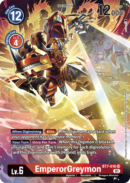 Digimon TCG Card 'BT7-016_P1' 'EmperorGreymon'