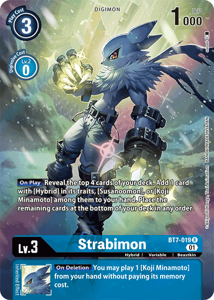 Digimon TCG Card 'BT7-019_P1' 'Strabimon'