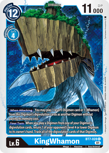 Digimon TCG Card BT7-028 KingWhamon