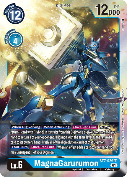 Digimon TCG Card 'BT7-029' 'MagnaGarurumon'