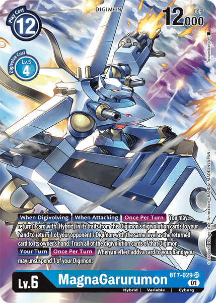 Digimon TCG Card BT7-029_P1 MagnaGarurumon