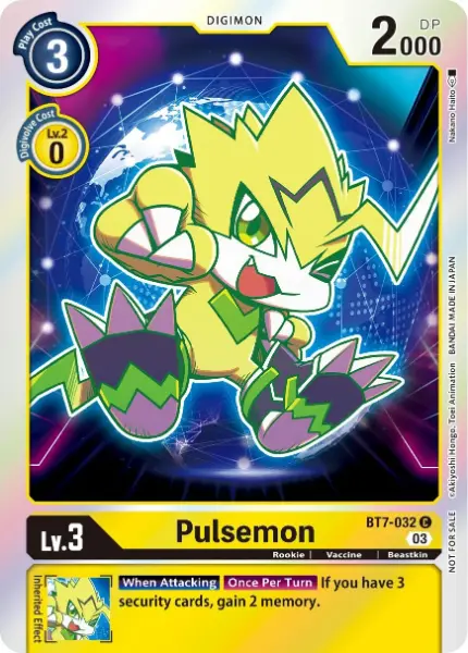 Digimon TCG Card 'BT7-032_P1' 'Pulsemon'