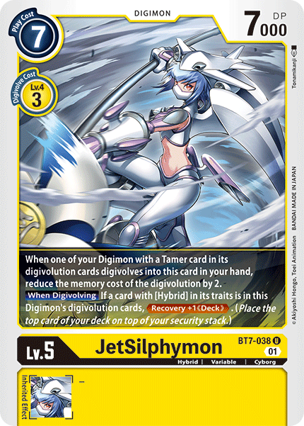 Deck Yellow Hybrid - 1st with preview of card BT7-038