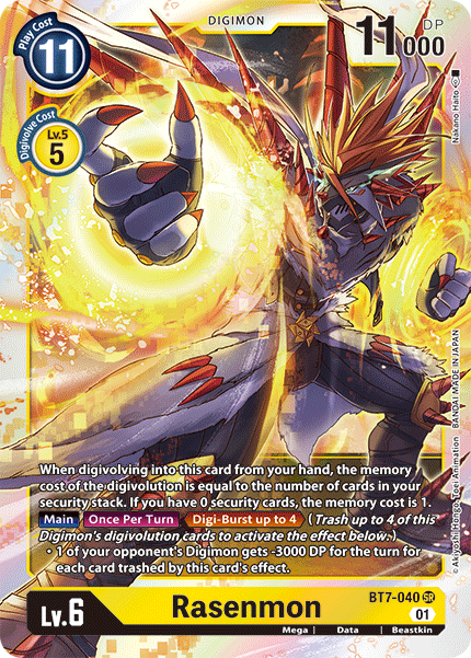 Digimon TCG Card BT7-040 Rasenmon