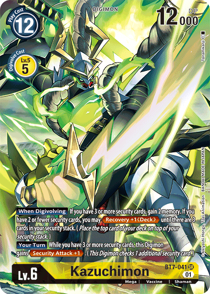 Digimon TCG Card BT7-041_P1 Kazuchimon