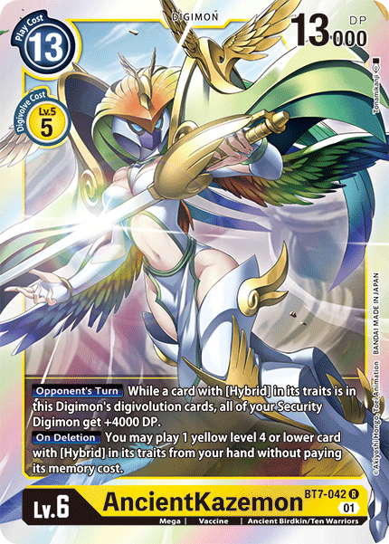 Digimon TCG Card BT7-042 AncientKazemon