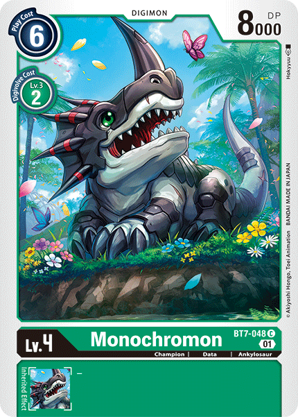 Digimon TCG Card 'BT7-048' 'Monochromon'