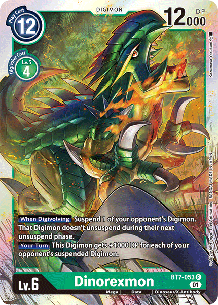 Digimon TCG Card BT7-053 Dinorexmon