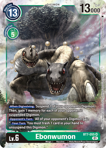 Digimon TCG Card 'BT7-055' 'Ebonwumon'