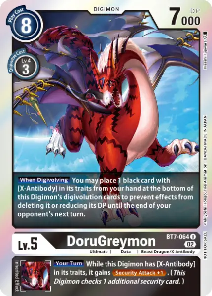 Digimon TCG Card 'BT7-064_P1' 'DoruGreymon'