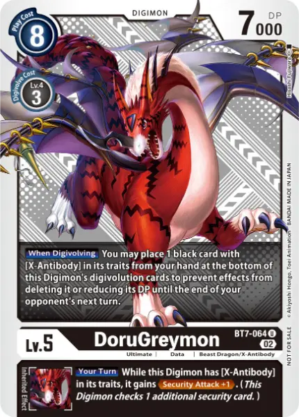 Digimon TCG Card BT7-064_P2 DoruGreymon