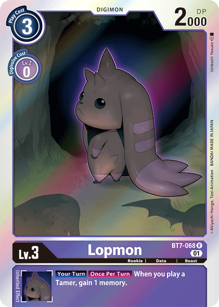 Digimon TCG Card BT7-068 Lopmon