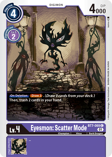 Digimon TCG Card BT7-069 Eyesmon: Scatter Mode