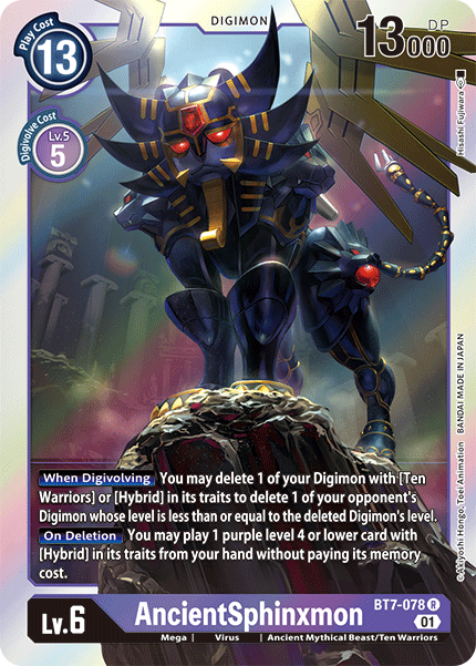 Digimon TCG Card 'BT7-078' 'AncientSphinxmon'