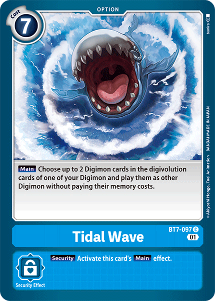 Digimon TCG Card BT7-097 Tidal Wave