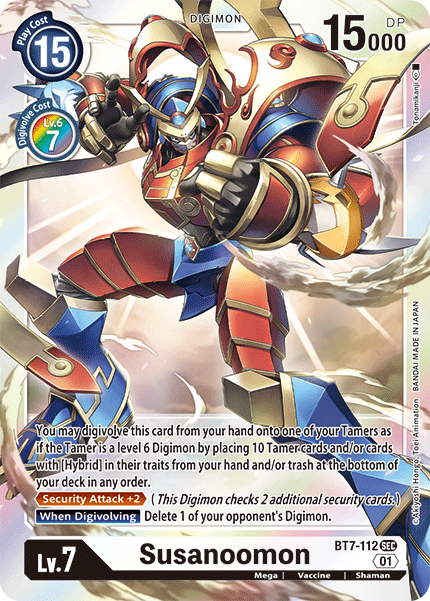 Digimon TCG Card 'BT7-112' 'Susanoomon'